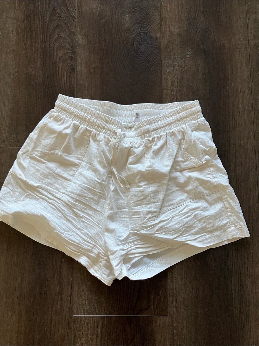 Cream shorts